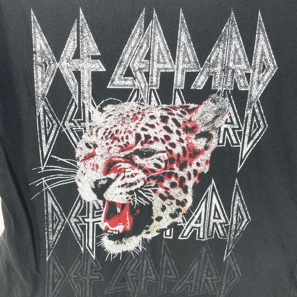 Def Leppard Band Black Tee Shirt Medium Women’s - Picture 6 of 7